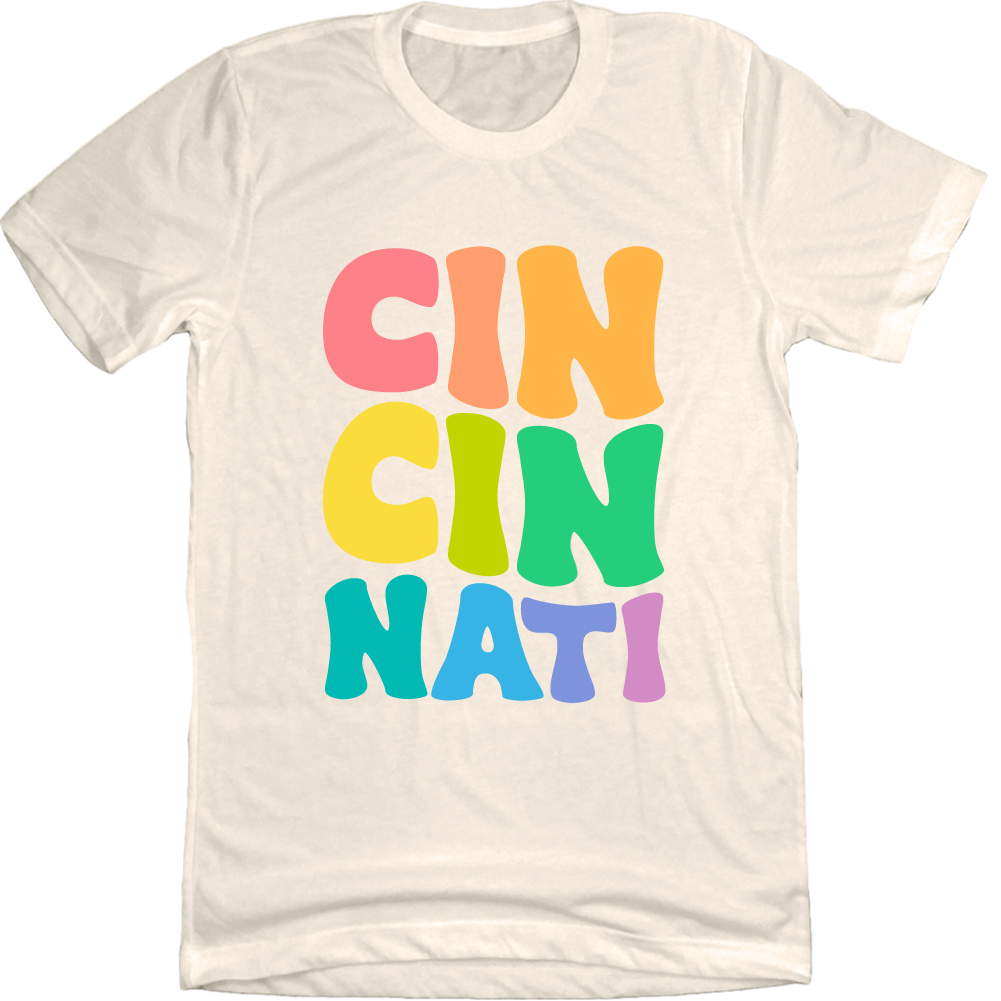 Cincinnati Retro Font - Pride Edition Tee