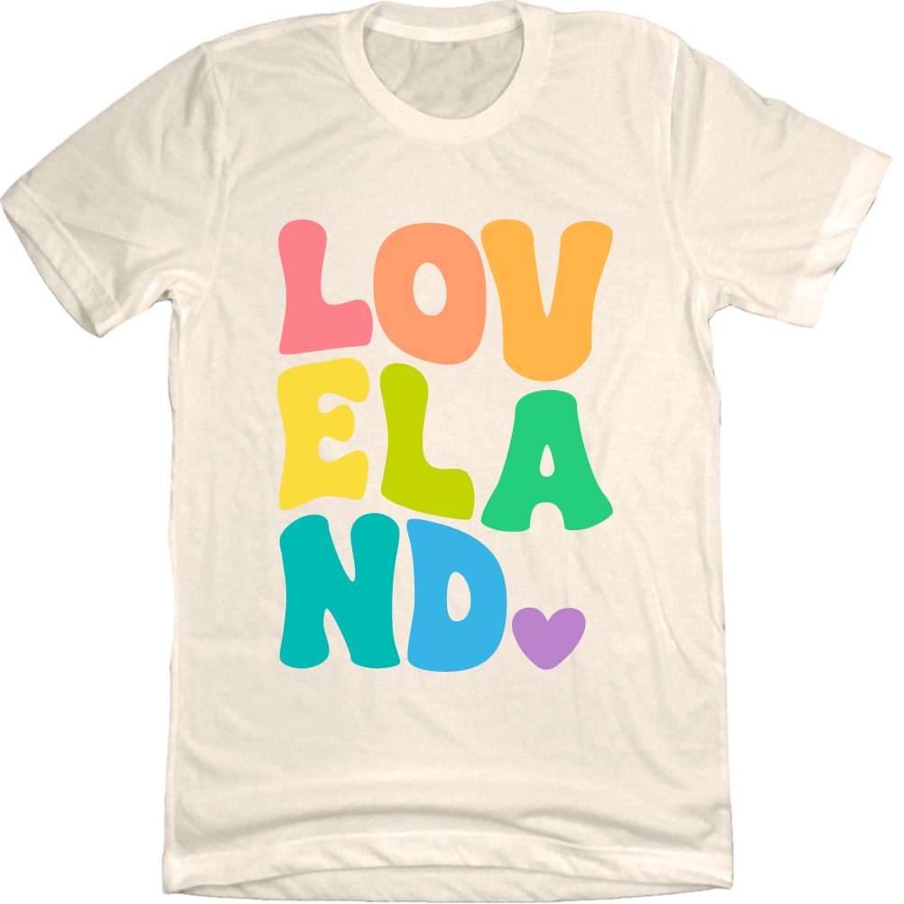 Loveland Retro Font - Pride Edition Tee
