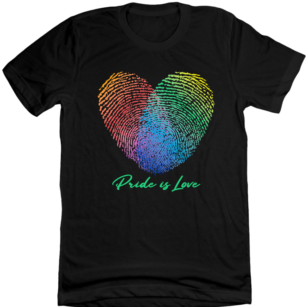 Pride is Love Fingerprint Heart