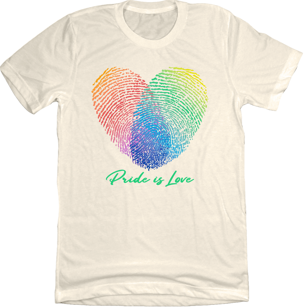Pride is Love Fingerprint Heart
