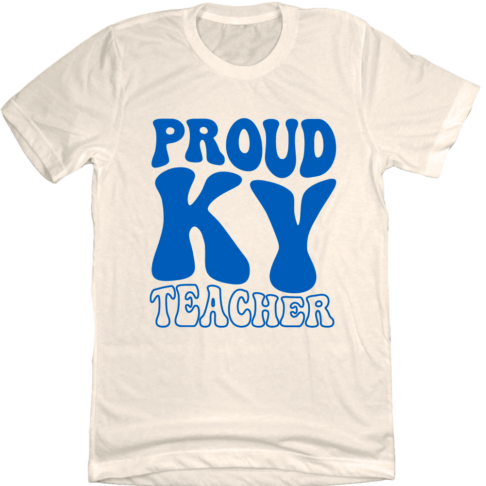 Proud Kentucky Teacher Blue Ink - Cincy Shirts