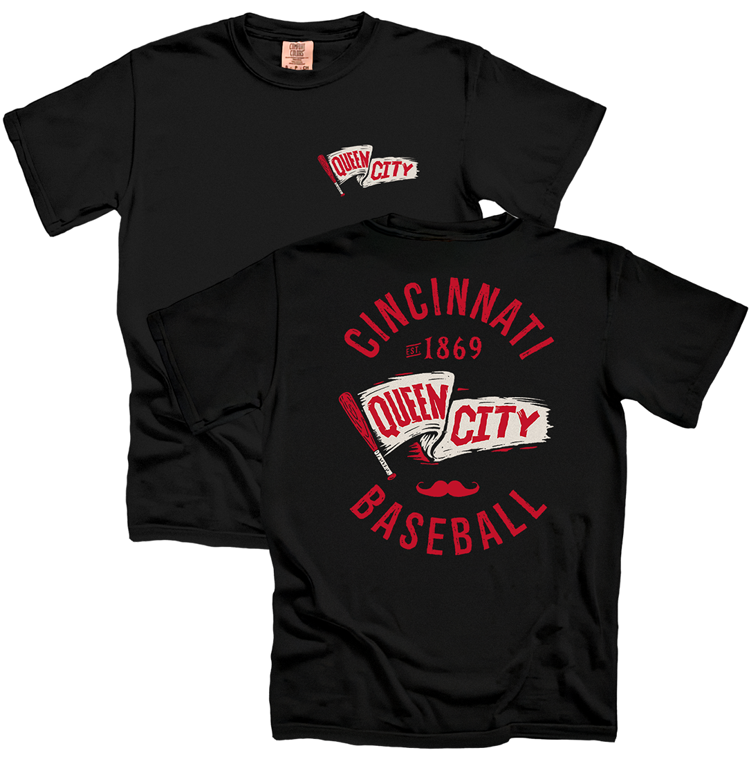 Queen City Baseball Grunge Pennant