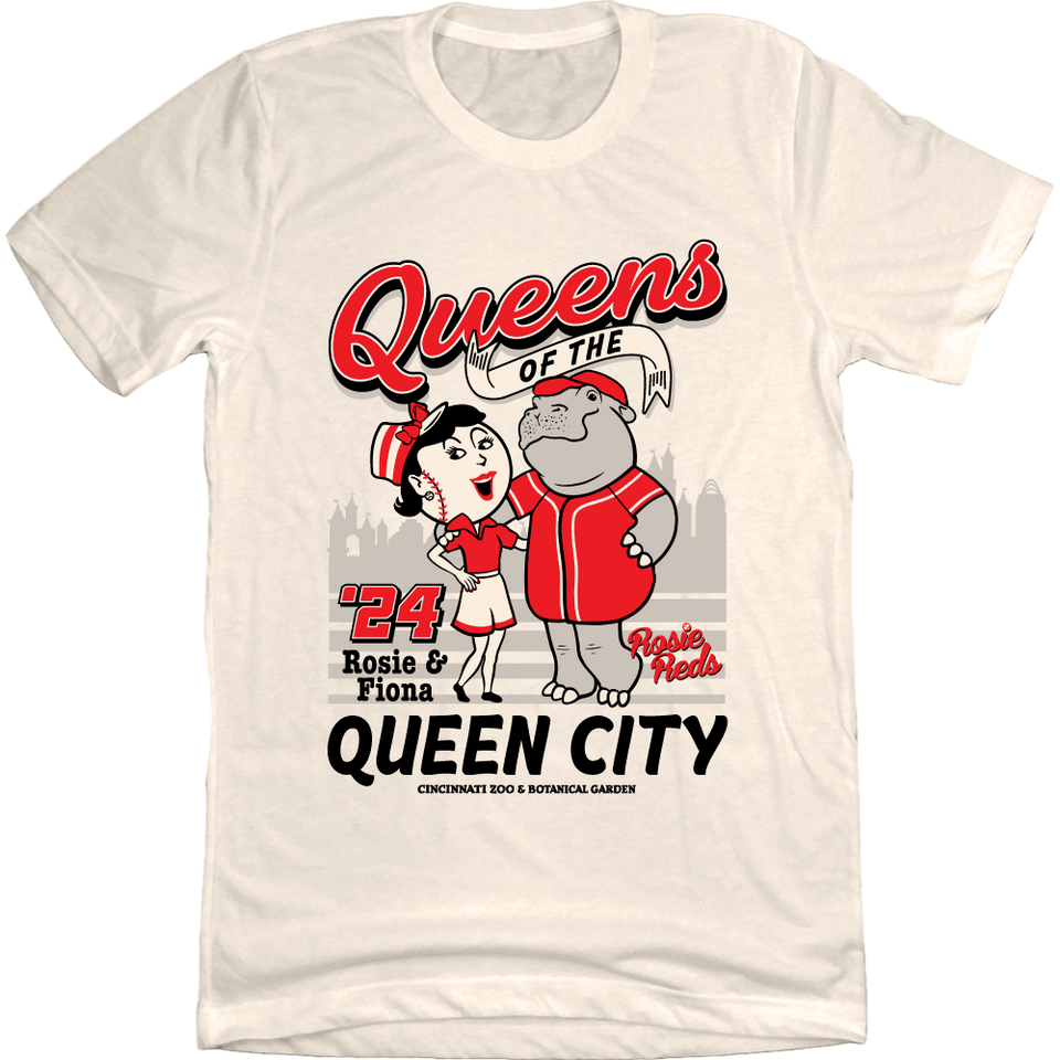 Queens of the Queen City - Rosie Reds & Fiona Natural Tee