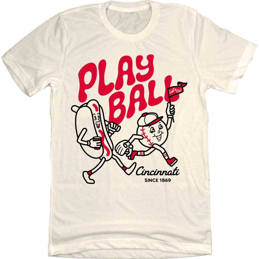 Play Ball Hotdog Baseball Cartoon