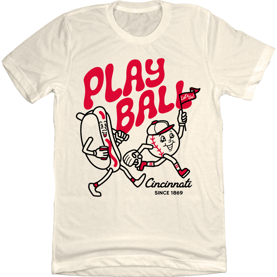 Play Ball Hotdog Baseball Cartoon