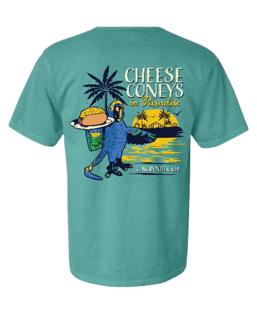 Cheese Coney In Paradise - Comfort Colors® Back Print Tee