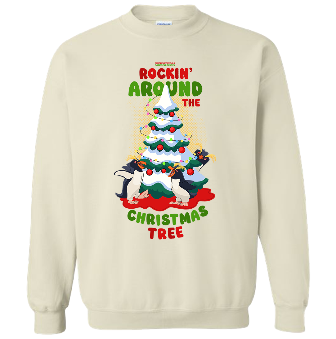 Rockin' Around the Christmas Tree Penguins Sweatshirt