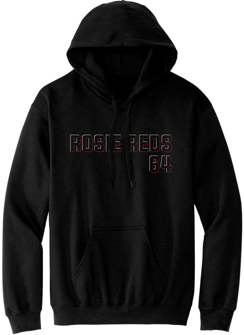 Rosie Reds 64 Uni-Tee Hoodie Black Cincy Shirts