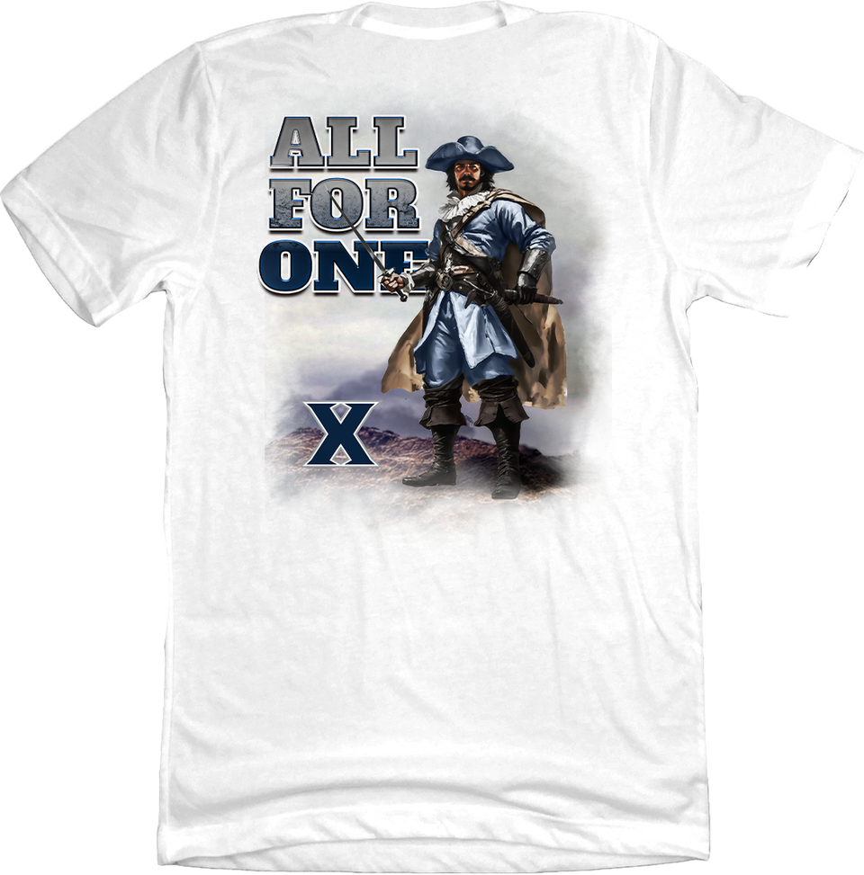 Xavier University All for One Painted Musketeer