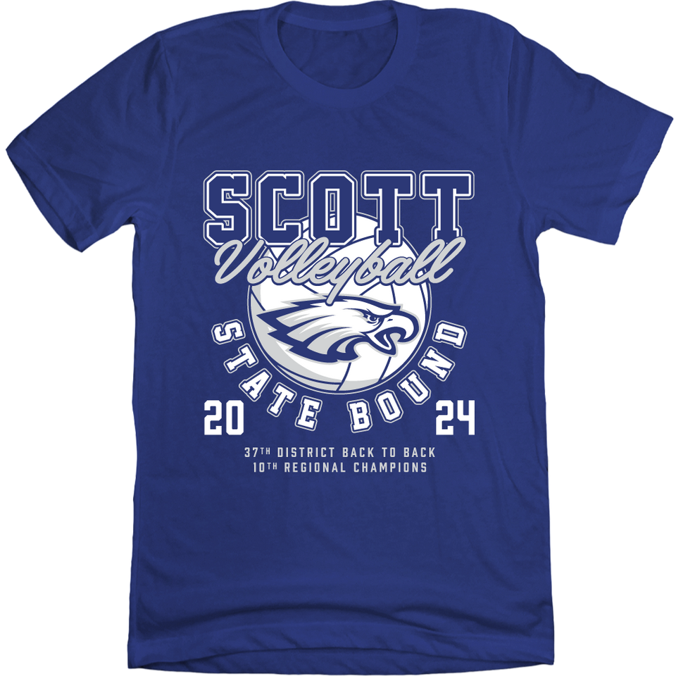 Scott Volleyball 2024 State Bound Tee