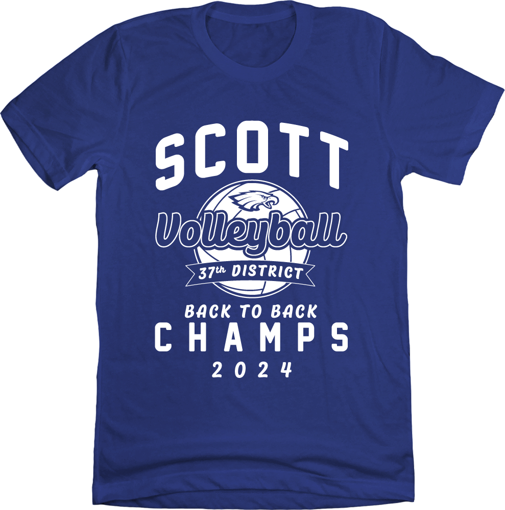 Scott Volleyball Back to Back Champs Tee