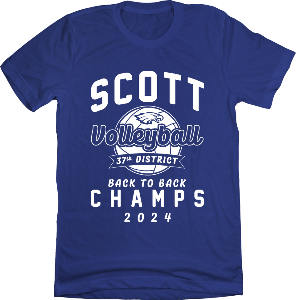 Scott Volleyball Back to Back Champs Tee