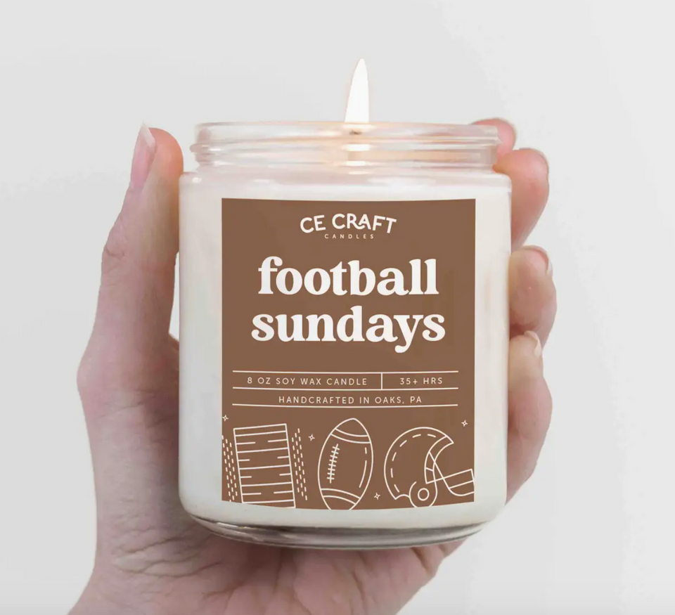 Football Sundays Candle