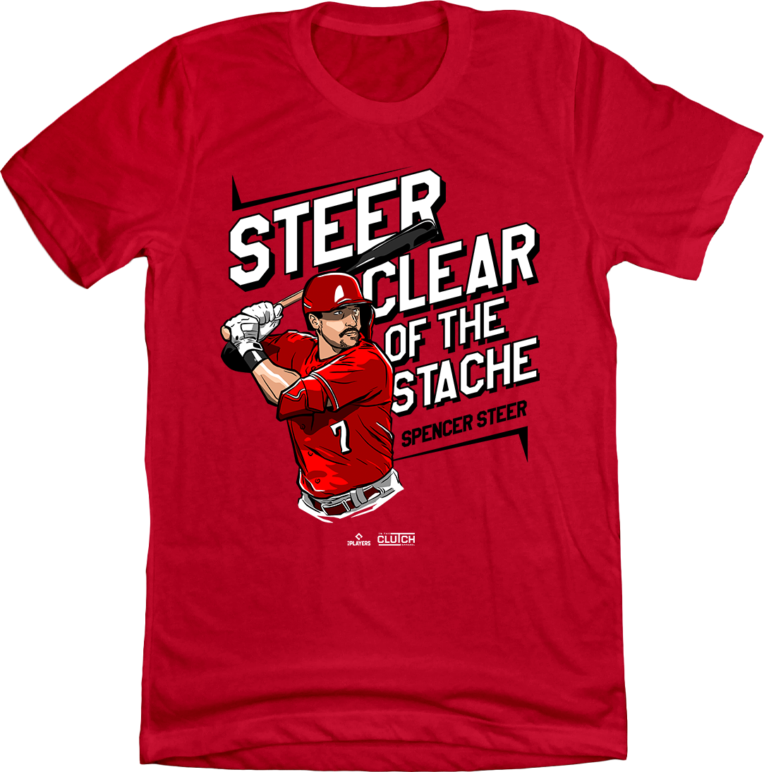 Spencer Steer Steer Clear red t-shirt Cincy Shirts