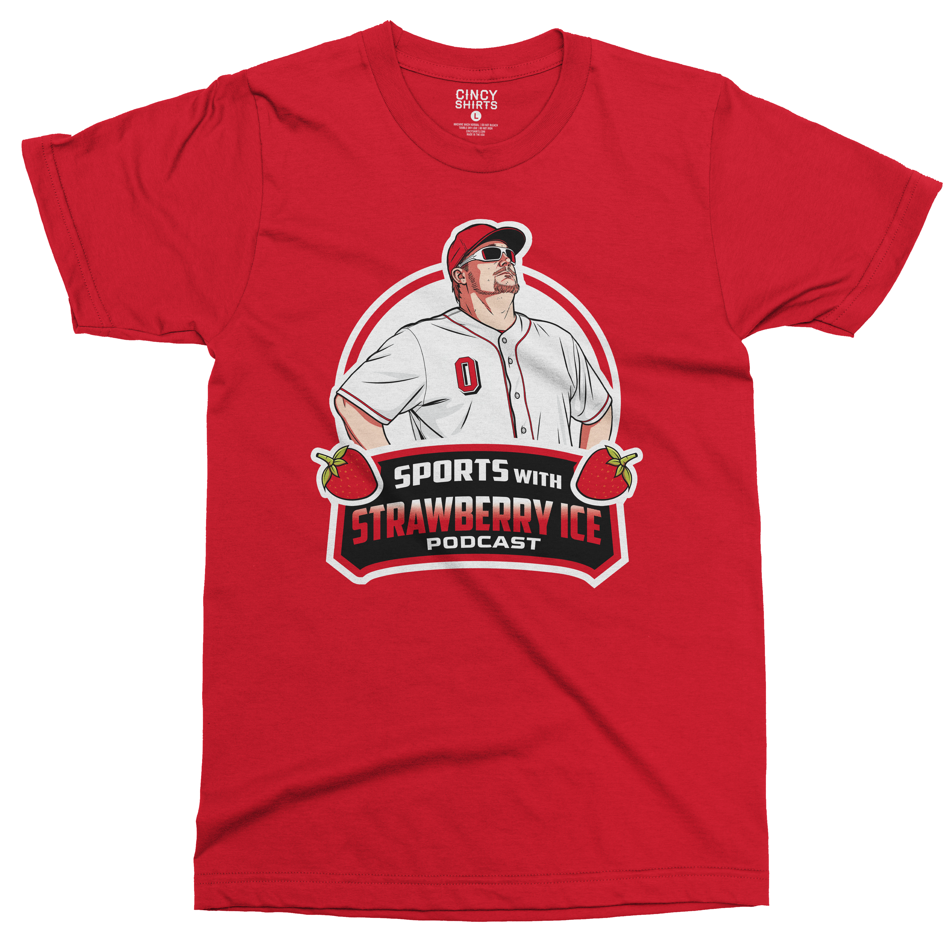 Baseball with Strawberry Ice