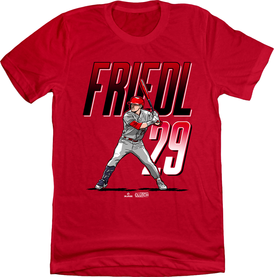 TJ Friedel Name and Number Red T-shirt Cincy Shirts
