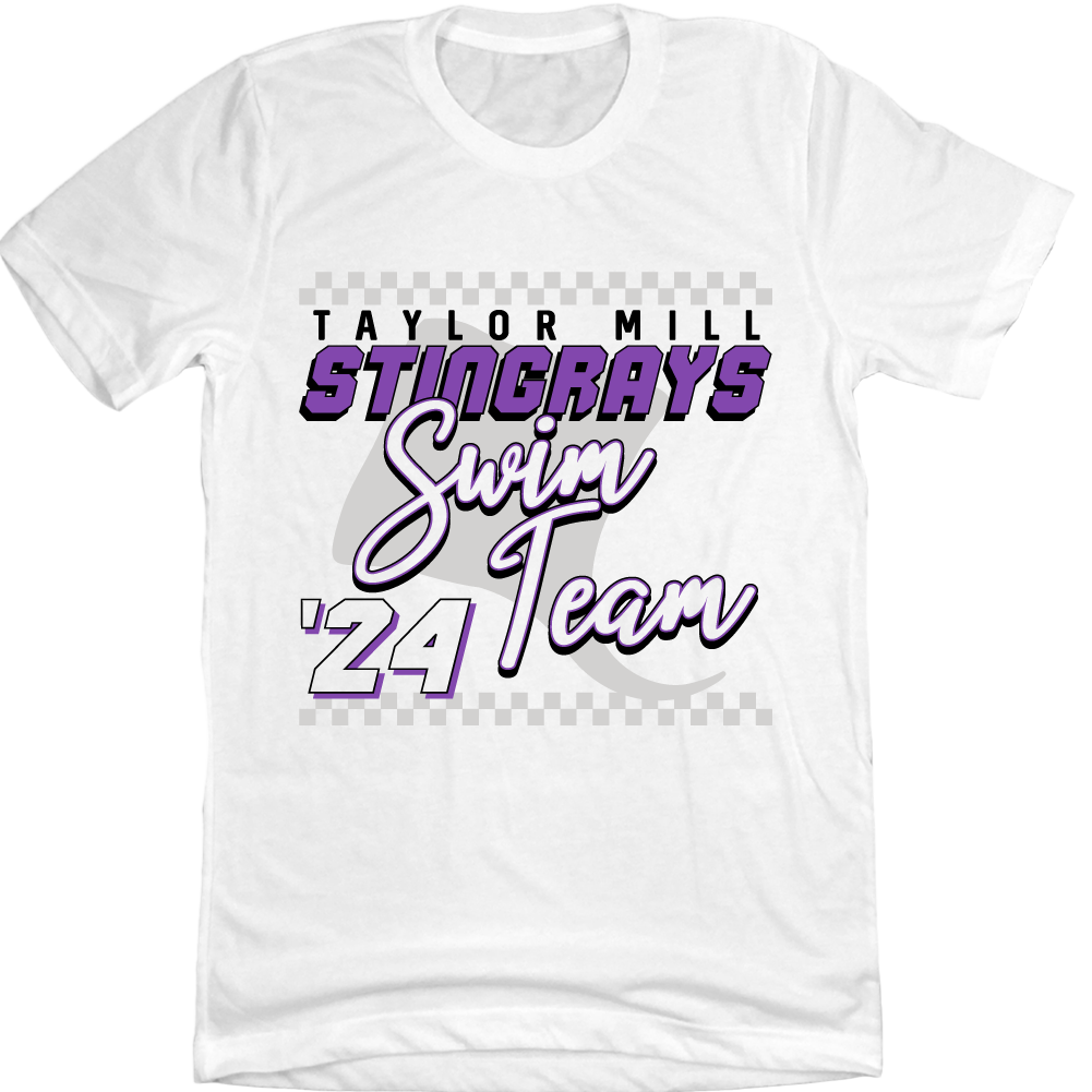 Taylor Mill Stingrays Swim Team '24 White Tee
