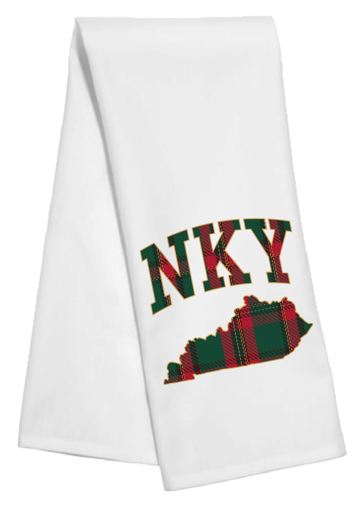 NKY Plaid Tea Towel