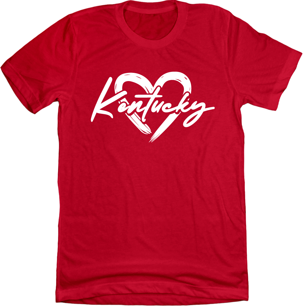Kentucky Painted Heart red Cincy Shirts