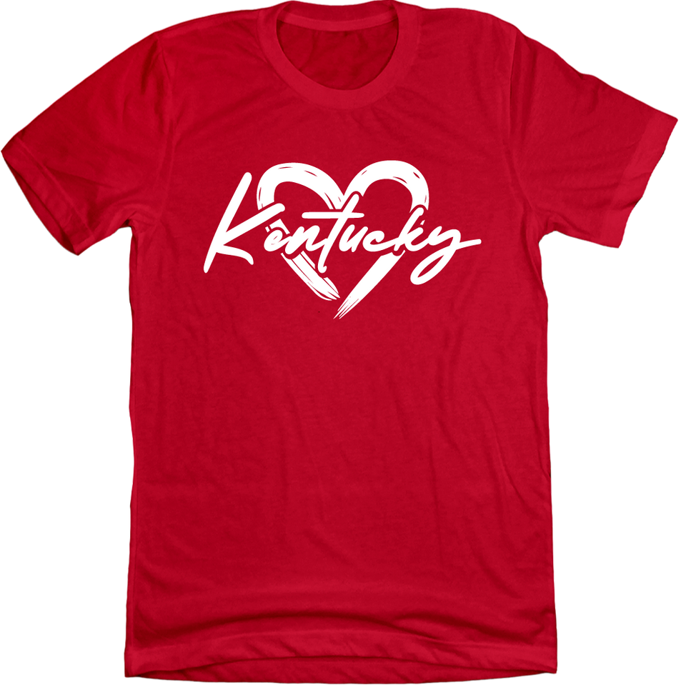 Kentucky Painted Heart red Cincy Shirts
