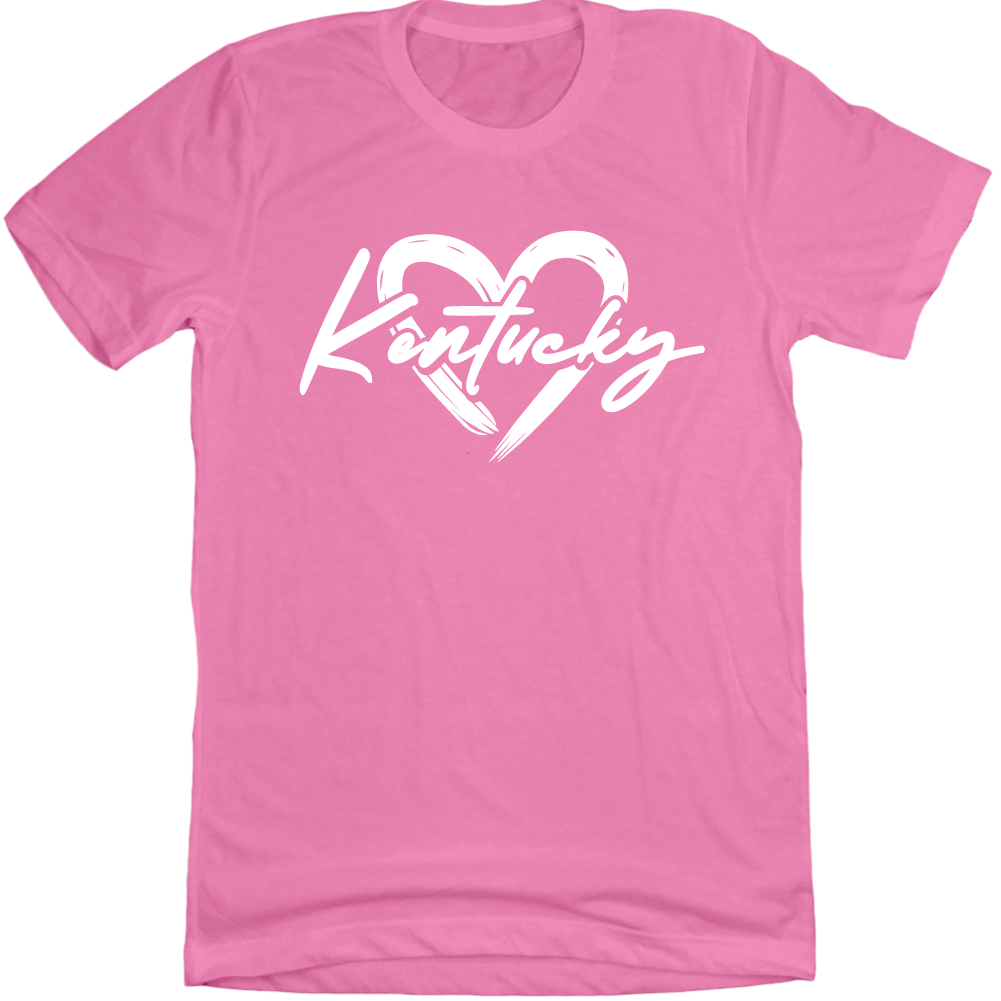 Kentucky Painted Heart pink Cincy Shirts