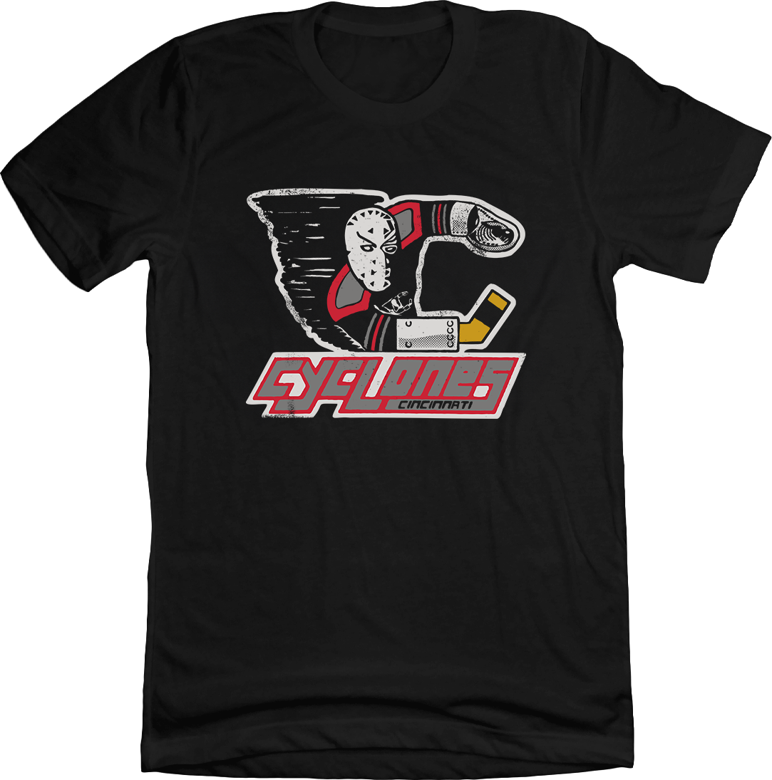 Vintage Cincinnati Cyclones Goalie Logo Tee