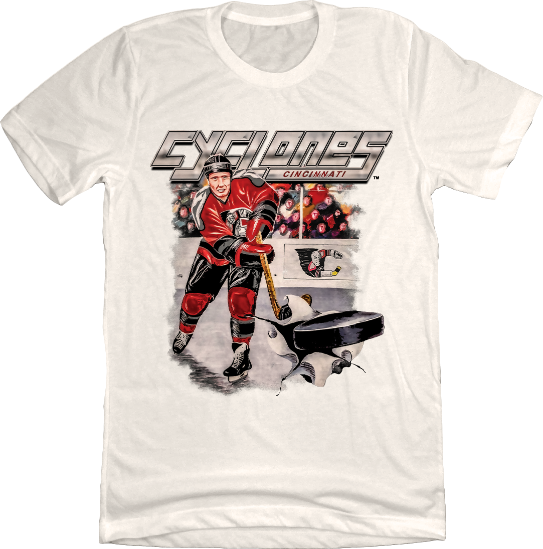 Vintage Cincinnati Cyclones Tee Natural Tee