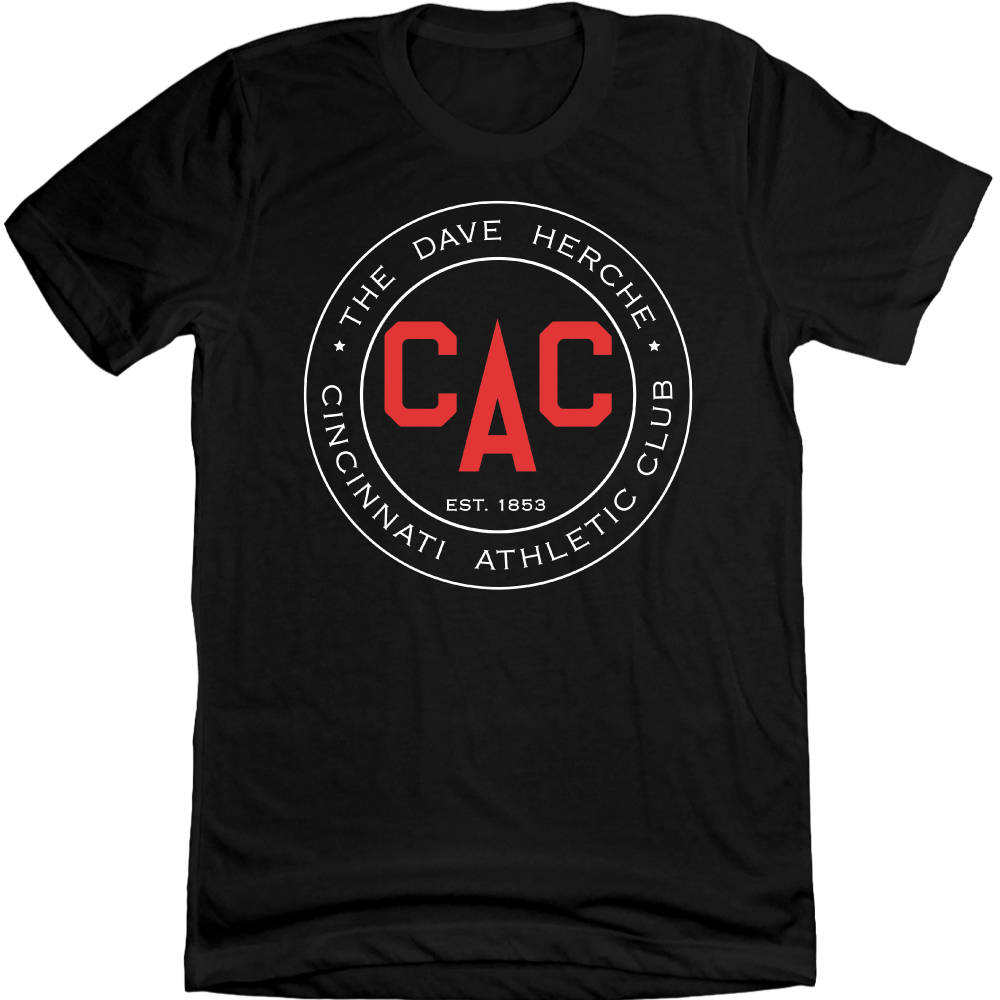 Cincinnati Athletic Club - White and Red Logo Tee Cincy Shirts