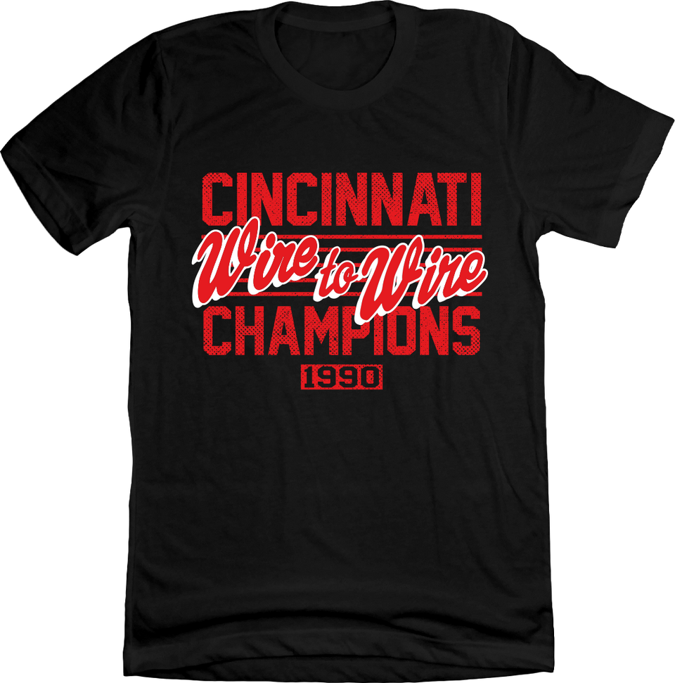 Cincinnati Wire-to-Wire Champions Black Tee