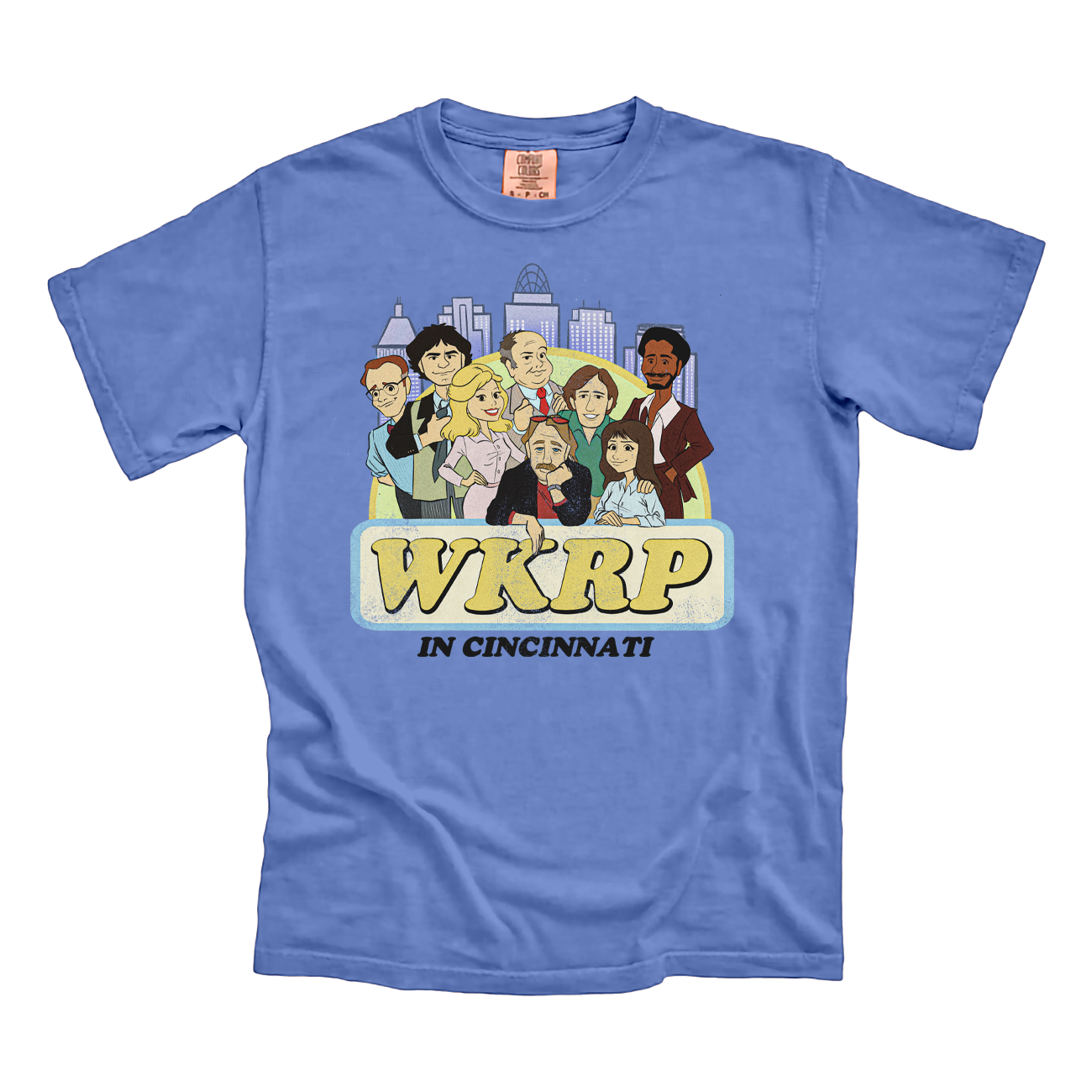 WKRP in Cincinnati Cast Drawing CC Tee