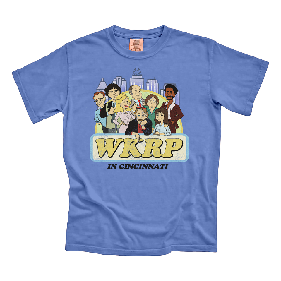 WKRP in Cincinnati Cast Drawing CC Tee