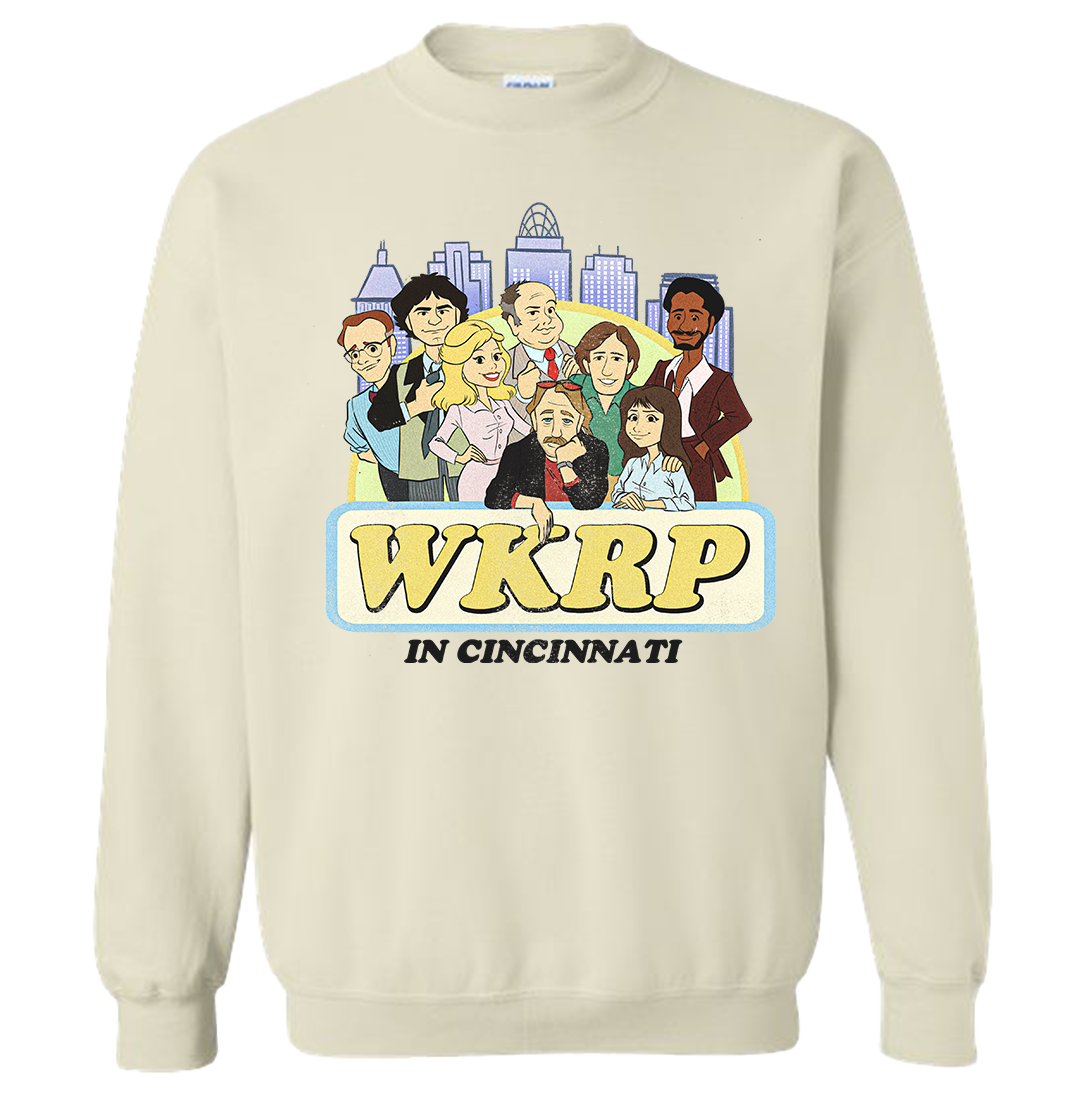WKRP in Cincinnati Cast Drawing Sweatshirt
