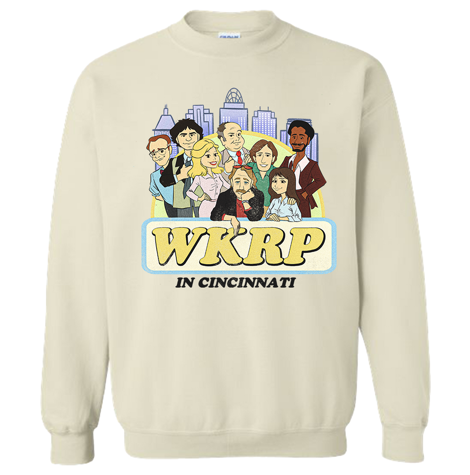 WKRP in Cincinnati Cast Drawing Sweatshirt