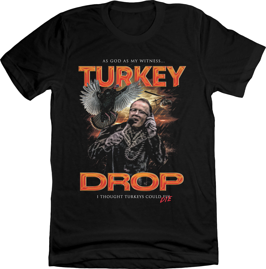 WKRP Turkey Drop Les Nessman Image | Historical Apparel | Cincy Shirts