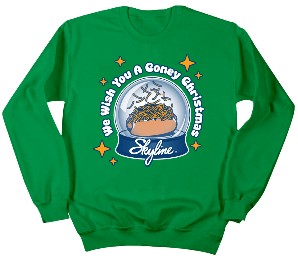 We Wish You A Coney Christmas Snow Globe Sweatshirt