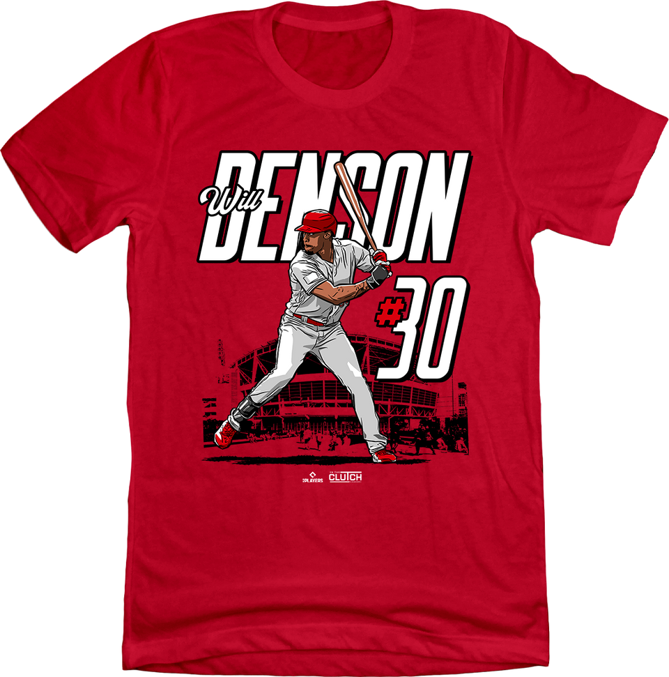 Will Benson MLBPA Stadium T shirt Cincy Shirts Will benson mlbpa stadium t shirt cincy shirts