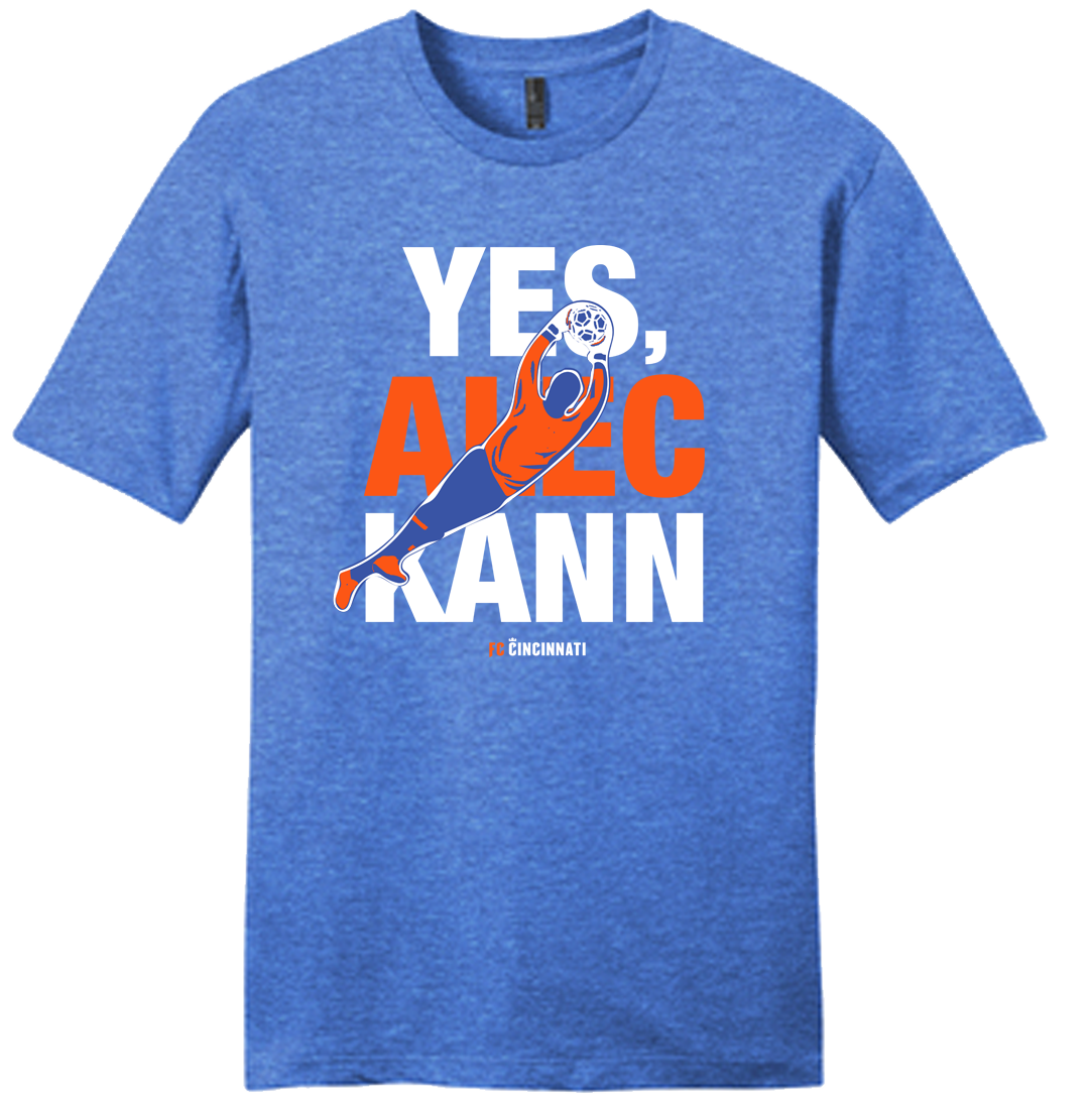 Yes, Alec Kann FC Cincinnati blue T-shirt Cincy Shirts