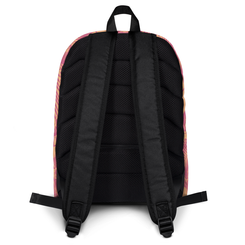 Pink Tiger Palm Backpack