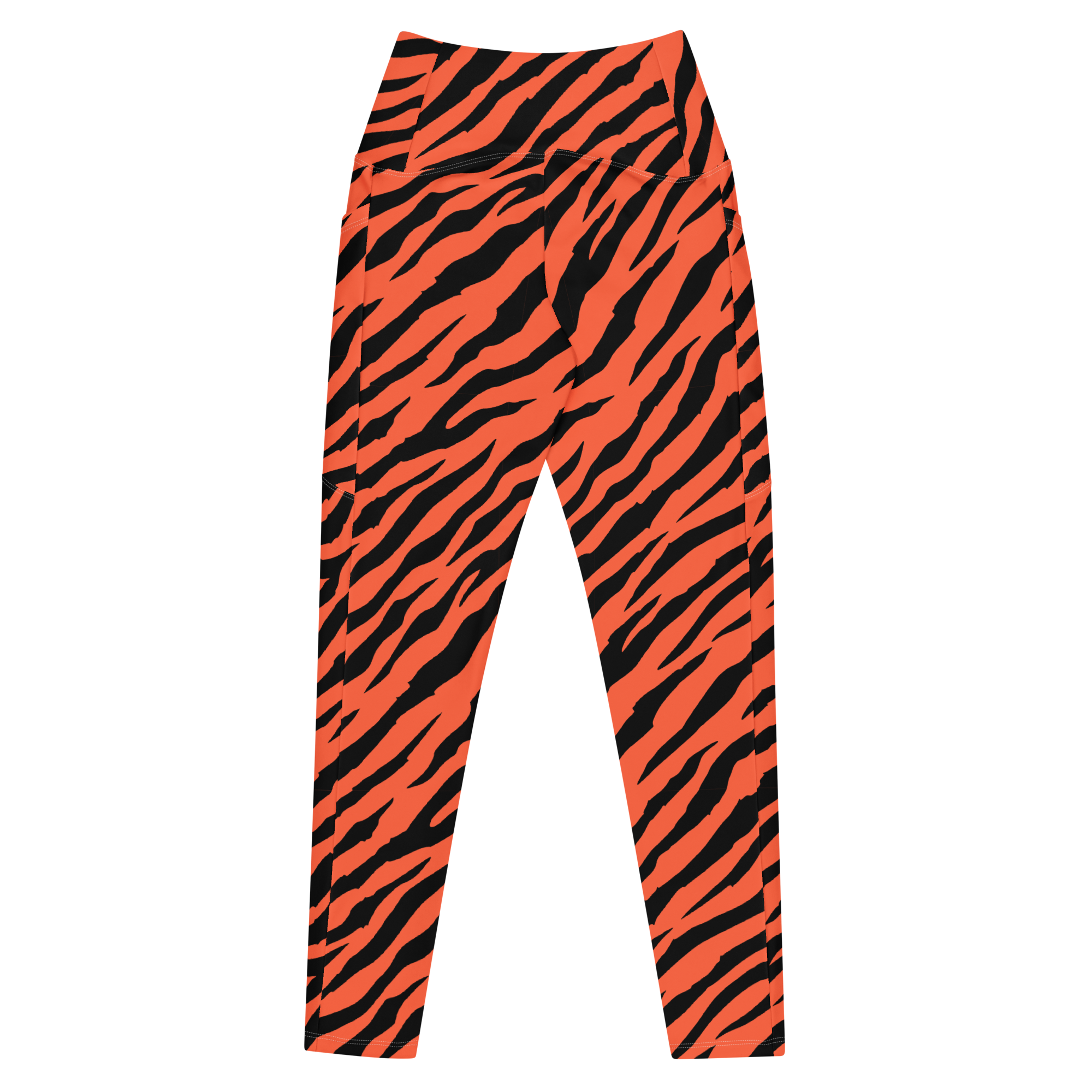 Orange Tiger Stripe Leggings
