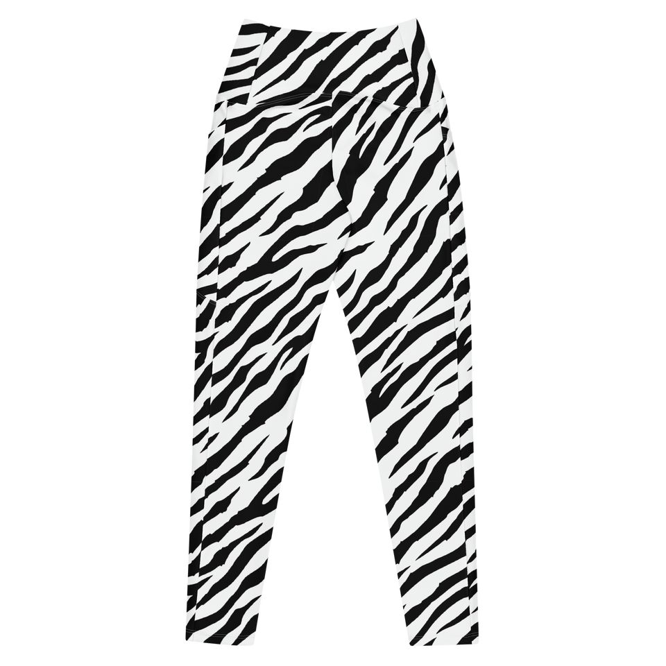 White Tiger Stripe Leggings