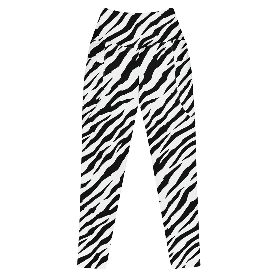 White Tiger Stripe Leggings