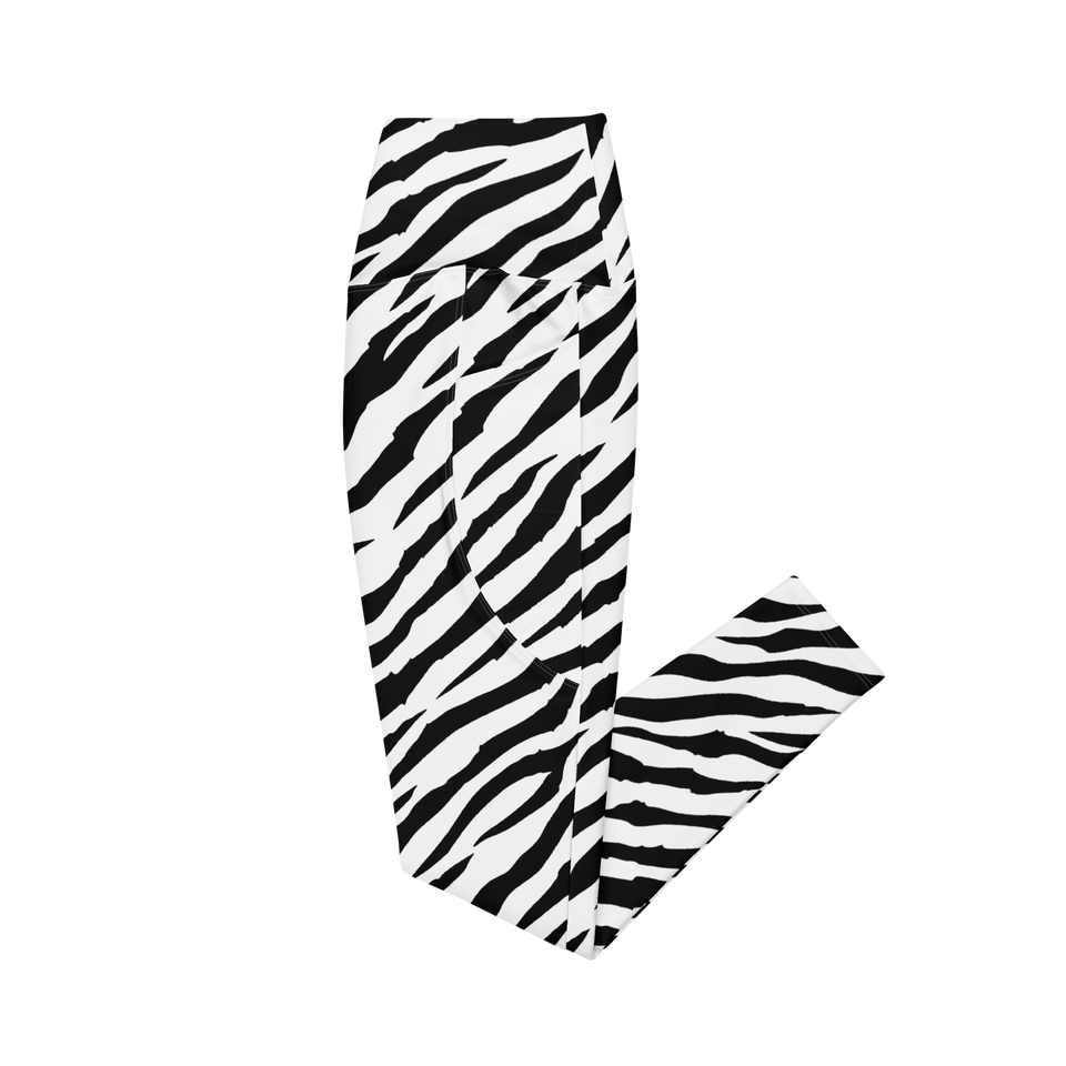 White Tiger Stripe Leggings