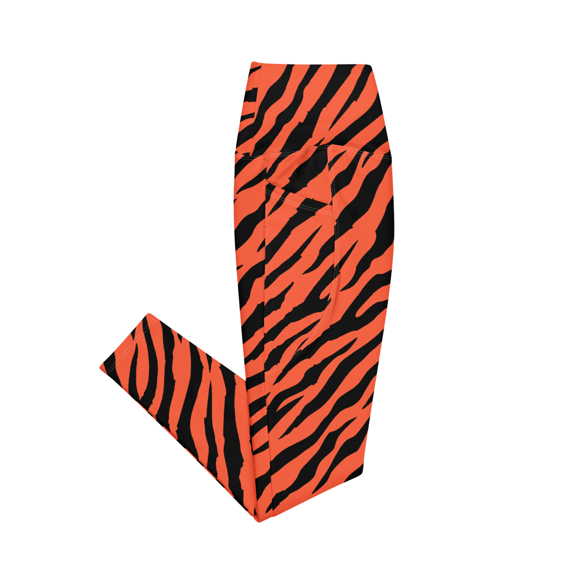 Orange Tiger Stripe Leggings