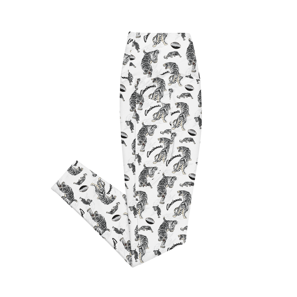 White Tiger Pattern Leggings