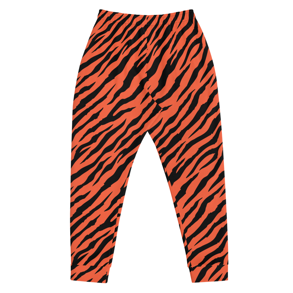 Orange Tiger Striped Joggers