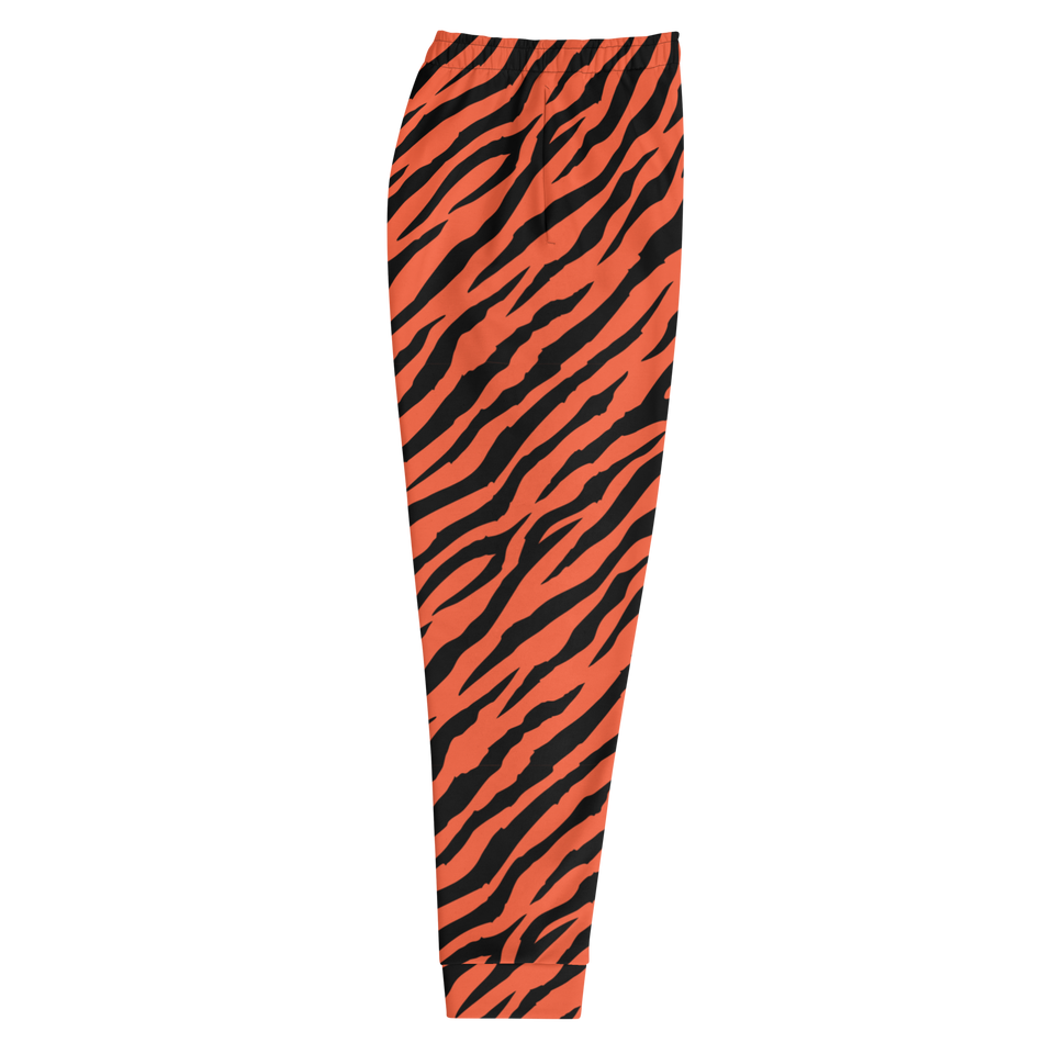 Orange Tiger Striped Joggers