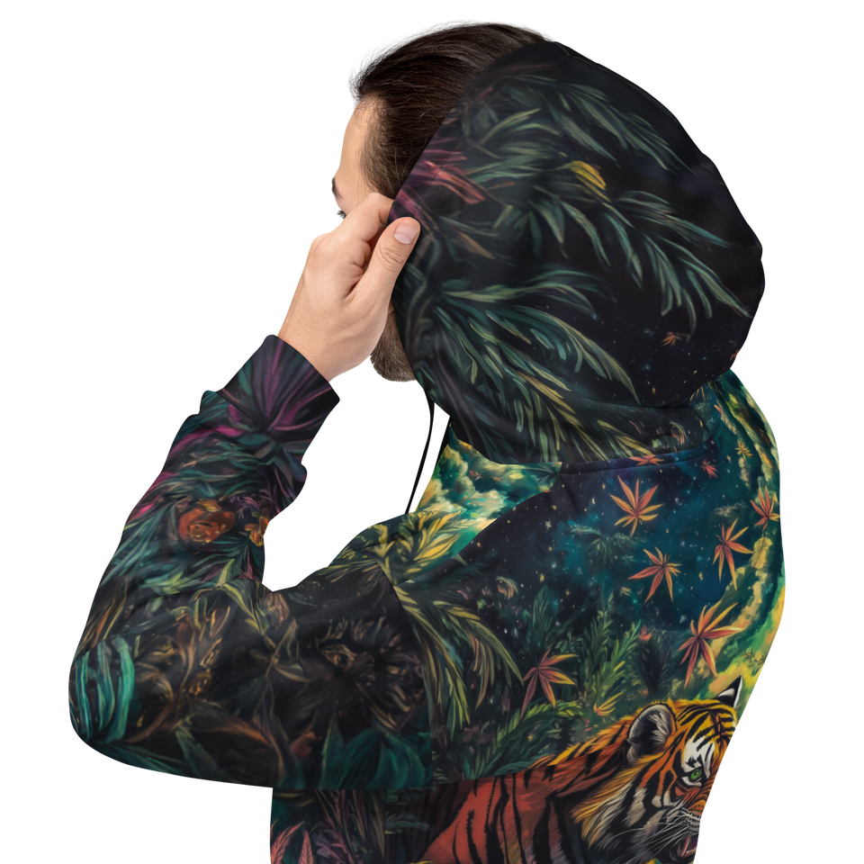 Jungle Dazed  All Over Print Unisex Hoodie