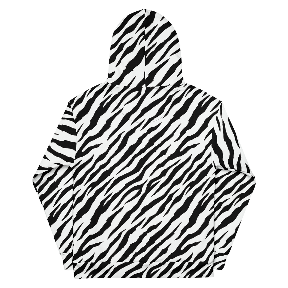 White Tiger Stripe Hoodie