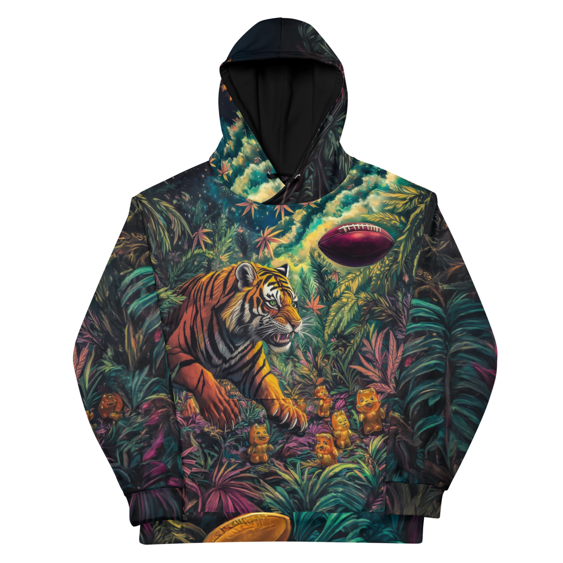 Jungle Dazed  All Over Print Unisex Hoodie