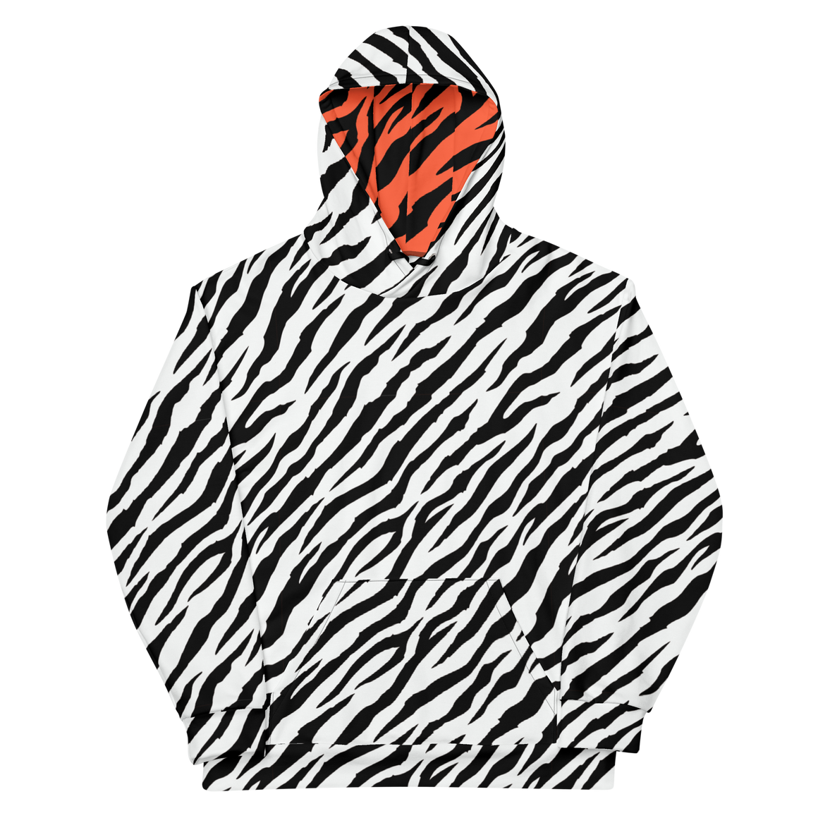 White Tiger Stripe Hoodie